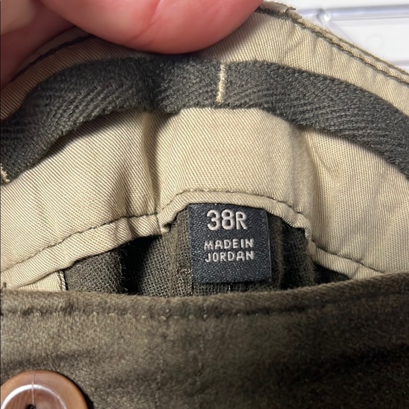 Banana Republic Men's Olive Green Moleskin Cargo Traveler Pants Size 38x30 - Picture 11 of 14